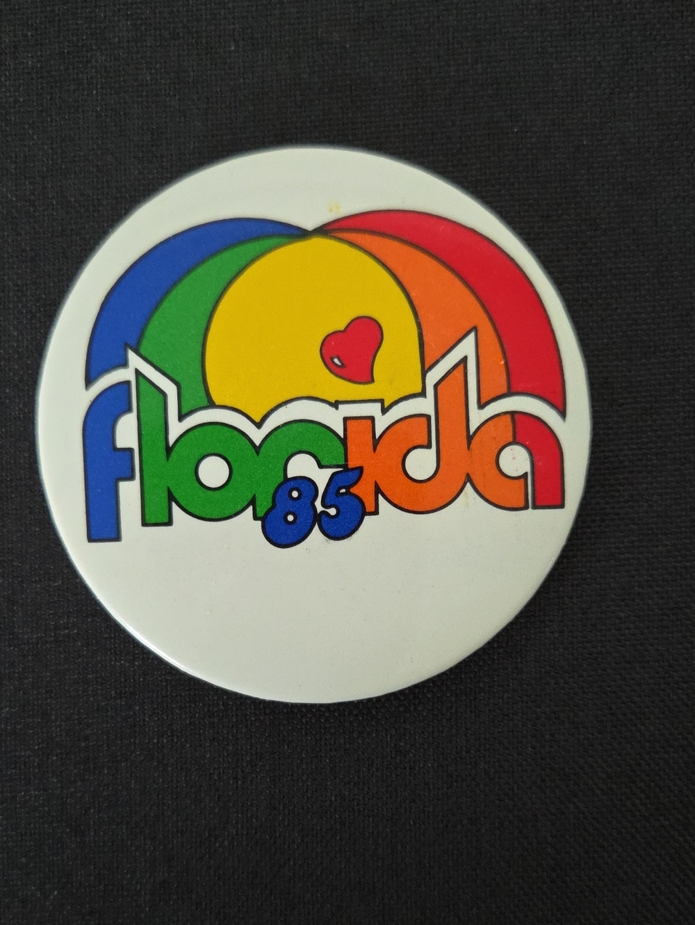 Florida 85 Retro Rainbow Pocket Mirror - Multicolor